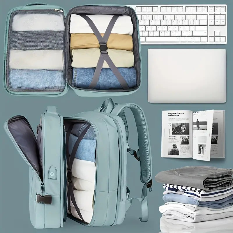 🌟MORRAL PERFECTO PARA VIAJES | 🌟RESISTENTE-IMPERMEABLE Y GRAN CAPACIDAD DE ALMACENAMIENTO