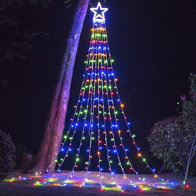 ESTRELLA CASCADA SOLAR LED🎄😍 - 50% DESCUENTO