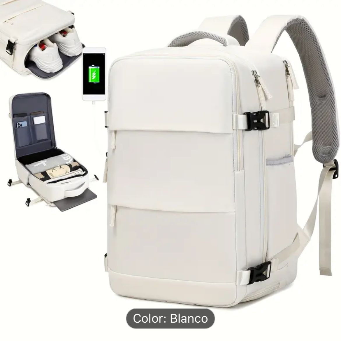 MORRAL VIAJERO EXPANDIBLE- EQUIPAJE DE MANO ✨ DESCUENTO 50%