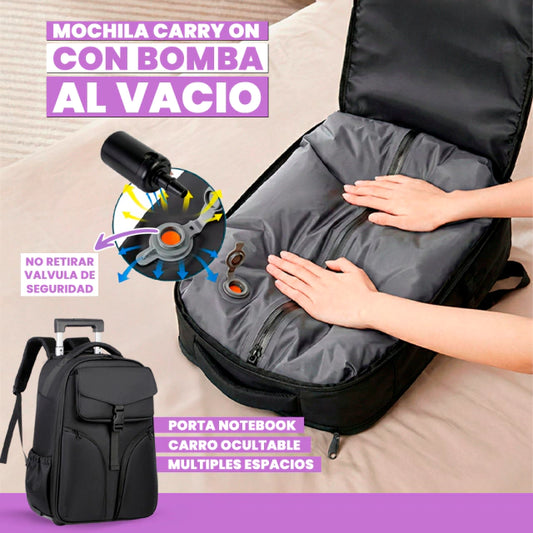 MORRAL VIAJERO EXPANDIBLE - CON BOMBA AL VACIO  ✨ DESCUENTO 40%
